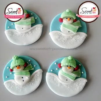 Galletas Muñeco de Nieve